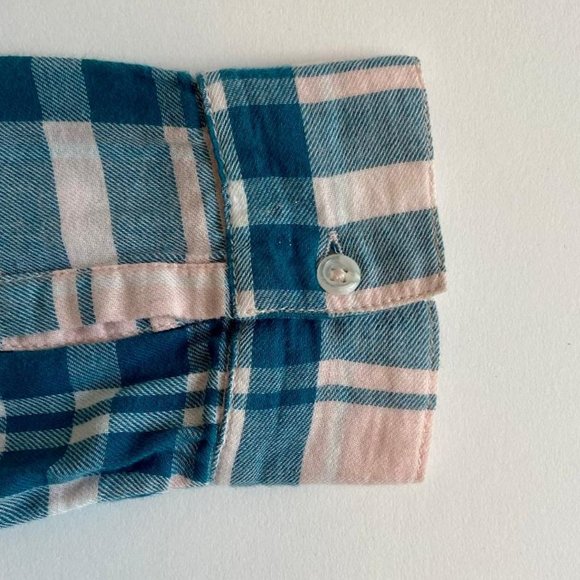 Treasure & Bond (Nordstrom Brand) Girls' Button-Down Blush Plaid Flannel … - Picture 8 of 8